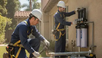 Plumber repairing a pipe in Mountain View, CA for plumbing repair service