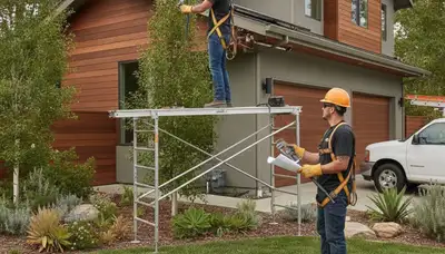 Plumber repairing pipe in Mountain View, CA for residential plumbing service