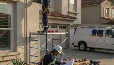 Plumber repairing a leak in Mountain View, CA for a plumbing repair service