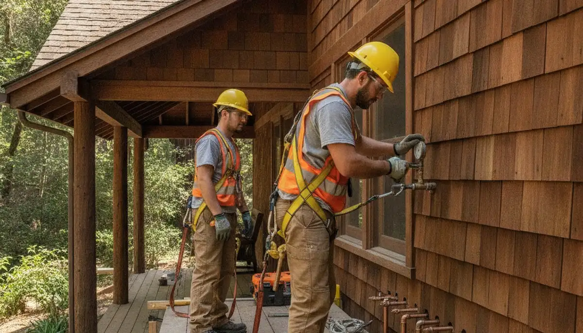 Plumber repairing sink plumbing in Mountain View, CA for local plumbing service