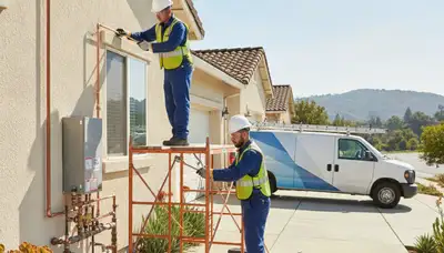 Plumber repairing sink leak in Mountain View, CA for plumbing service