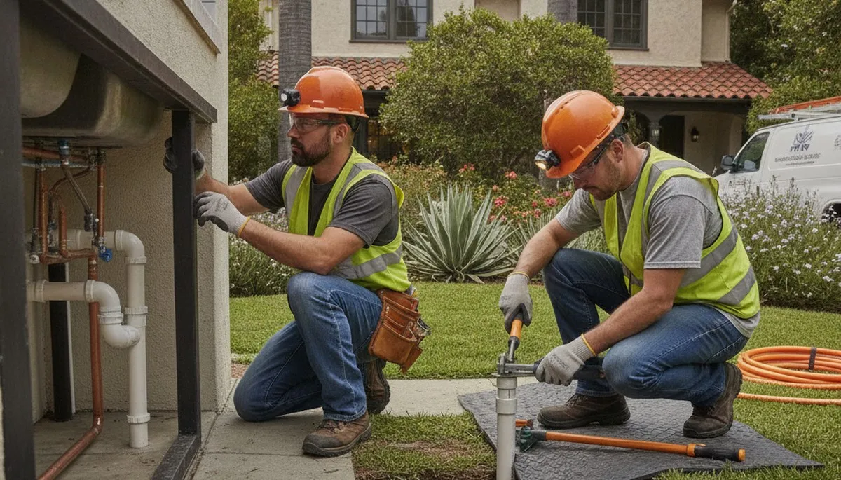Plumber repairing a sink in Mountain View, CA for reliable plumbing repair services