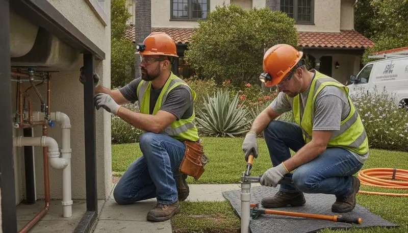 Plumber repairing a sink in Mountain View, CA for reliable plumbing repair services