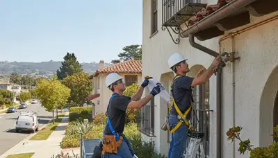 Plumber repairing a pipe in Mountain View, CA for plumbing repair service