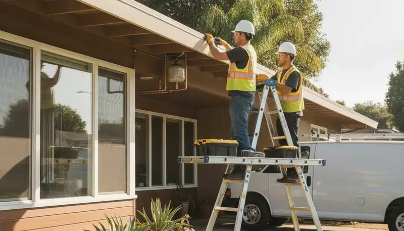 Plumber repairing a pipe in Mountain View, CA for reliable plumbing service