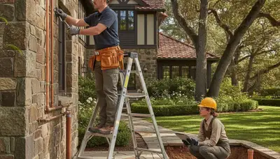 Plumber repairing a pipe in Mountain View, CA for a plumbing repair service