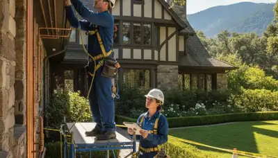 Plumber repairing a pipe in Mountain View, CA for plumbing service needs