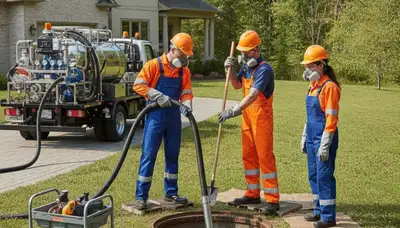 Septic tank cleaning service for Mountain View, CA home plumbing maintenance