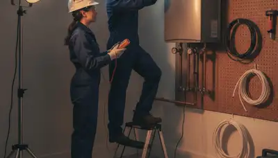 Tankless water heater installation in Mountain View, CA by On Call Plumbers